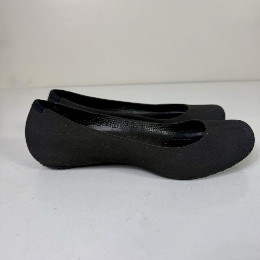 Crocs Alice Womens Shoes Size 8 Charcoal Round Toe Slip On Mary Jane Ballet
